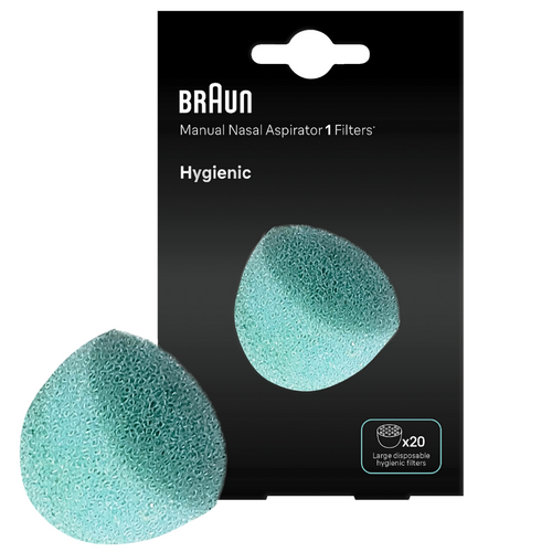 Braun Manual Nasal Aspirator 1 Filters 20 Pieces