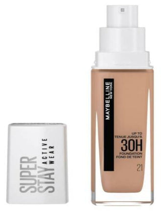 Maybelline Superstay 30H Fdn 21 Nude Beige - OhYouLuckyDuck.com.au