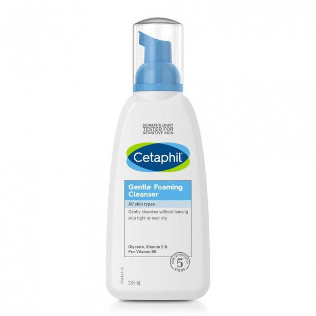 Cetaphil Face Gentle Foaming Cleanser 236ml - OhYouLuckyDuck.com.au