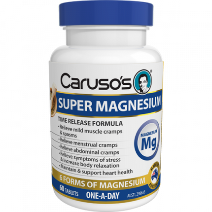Caruso's Super Magnesium 60 Tablets - OhYouLuckyDuck.com.au