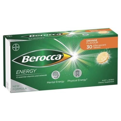 Berocca Energy Orange 30 Effervescent Tablets - OhYouLuckyDuck.com.au