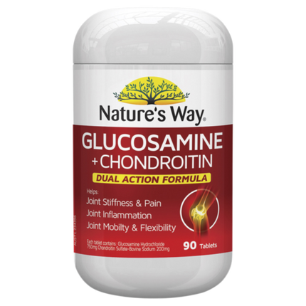 Natures Way Glucosamine Plus Chondroitin Dual Action 90 Tablets - OhYouLuckyDuck.com.au