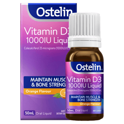 Ostelin Vitamin D3 1000IU Liquid 50ml - OhYouLuckyDuck.com.au