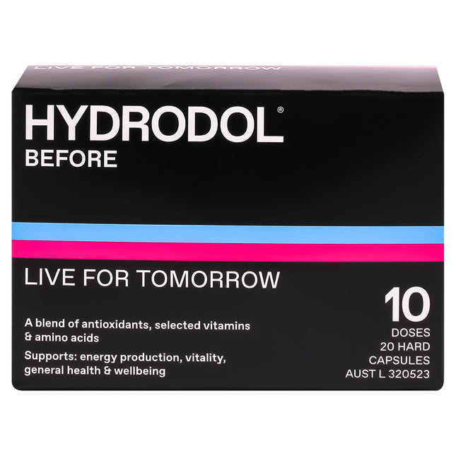 Hydrodol Before 10 Doses Capsules 20