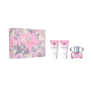 Versace Bright Crystal 3 Piece Gift Set with Eau de Toilette 50ML