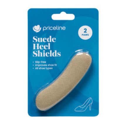 Priceline Suede Heel Shields 2 Pairs