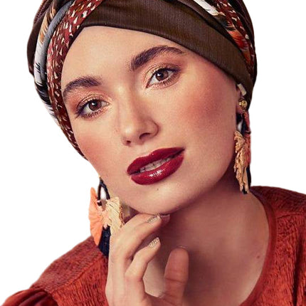 Scarlett Boho Velvet Turban Hair Wrap 7260