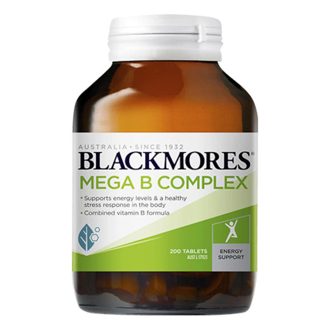 Blackmores Mega B Complex (200) - OhYouLuckyDuck.com.au