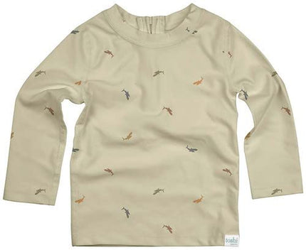 Toshi Long Sleeve Swim Rashie Shark Tank Size 0