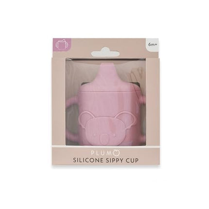 Plum Silicone Sippy Cup Pink