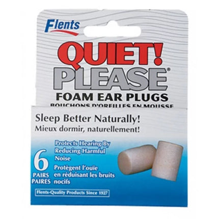 Flents Quiet Please Foam Ear Plugs 6 Pairs - OhYouLuckyDuck.com.au