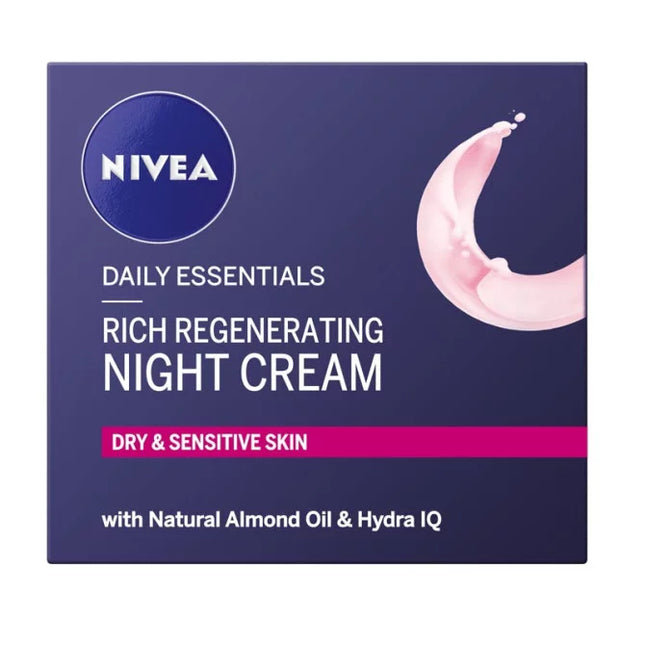 Nivea Daily Essentials Rich Face Regenerating Night Cream 50ml - OhYouLuckyDuck.com.au