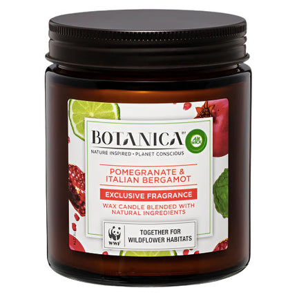 Air Wick Botanica Scented Wax Candle Pomegranate & Italian Bergamot