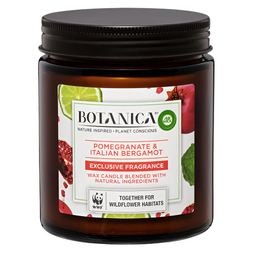Air Wick Botanica Scented Wax Candle Pomegranate & Italian Bergamot