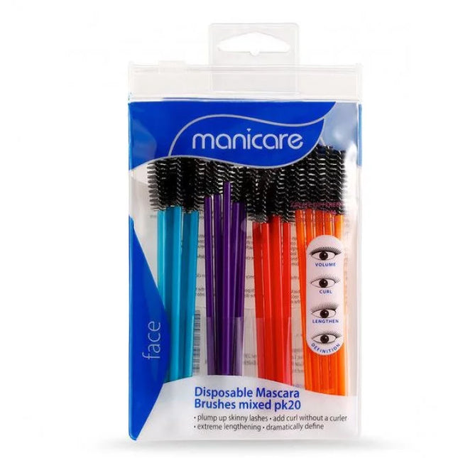 Manicare Mixed Mascara Brushes 20 Pack - OhYouLuckyDuck.com.au