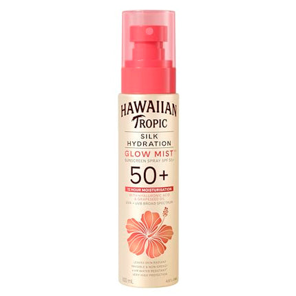 Hawaiian Tropic Silk Hydration Glow Mist Spf 50+ Sunscreen 100ML