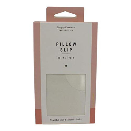 Simply Essential Satin Sleepers Satin Pillow Slip for Hair and Skin Ivory 48CM x 73CM