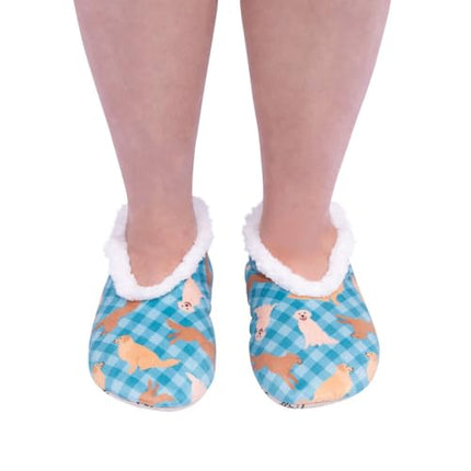 Splosh Snuggups Women'S Slippers Printed Pets Golden Retriever Medium