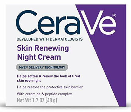 CeraVe Ceramides Skin Renewing Night Cream For Face 48g - OhYouLuckyDuck.com.au
