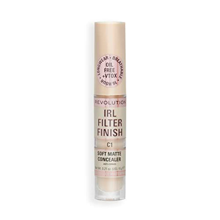 Revolution Beauty IRL Filter Finish Concealer C1 Full Coverage Matte Finish 6G