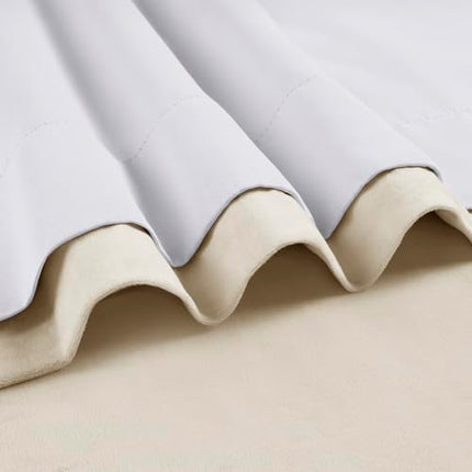 HPD Half Price Drapes Velvet Blackout Curtains 25W X 108L 1 Panel Ecru