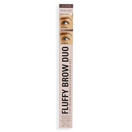 Revolution Beauty Fluffy Brow Duo Ash Brown 2.6G