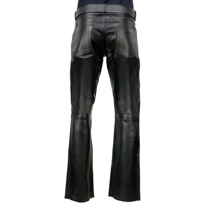 Milwaukee Leather Classic Fit 5 Pocket Leather Pants for Men LKM5790 38