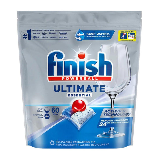 Finish Ultimate Essential Dishwasher Tabs Pack of 60's - OhYouLuckyDuck.com.au