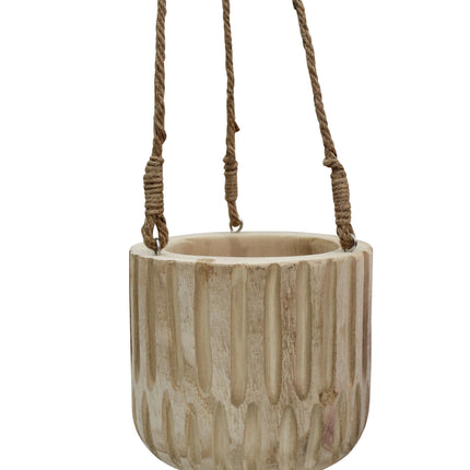 Lavida Hanging Planter Carved Large