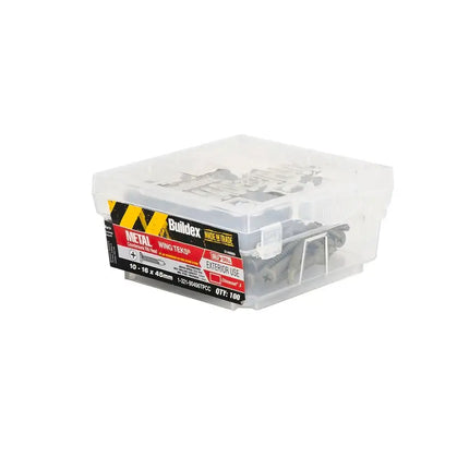 Buildex Climacoat Countersunk Ribbed Head Metal Wing Tek Screws 10-16X45 Pk100