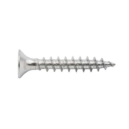 Zenith Hinge Screws Satin Chrome 10G x 30mm - 100 Pack