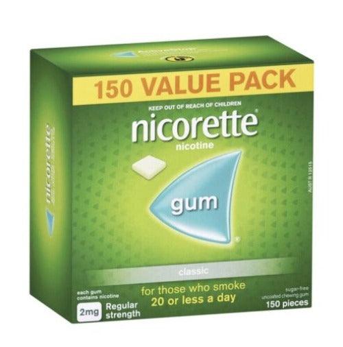 Nicorette Gum 2mg Classic 150 - OhYouLuckyDuck.com.au