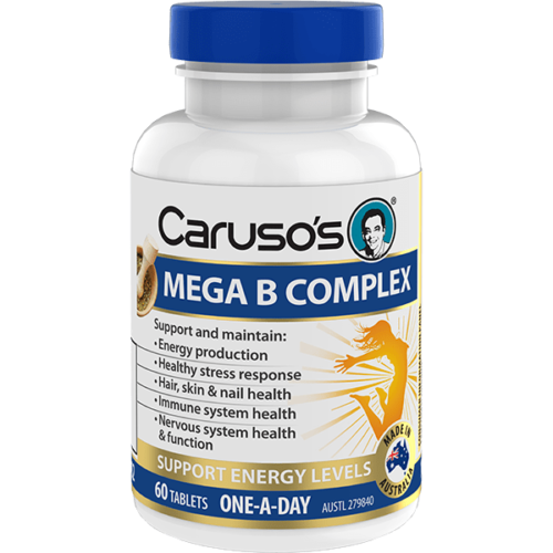 Caruso's Mega B Complex Tabs 60 - OhYouLuckyDuck.com.au