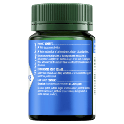 Natures Own Chromium Picolinate 400mcg 200 Tablets - OhYouLuckyDuck.com.au