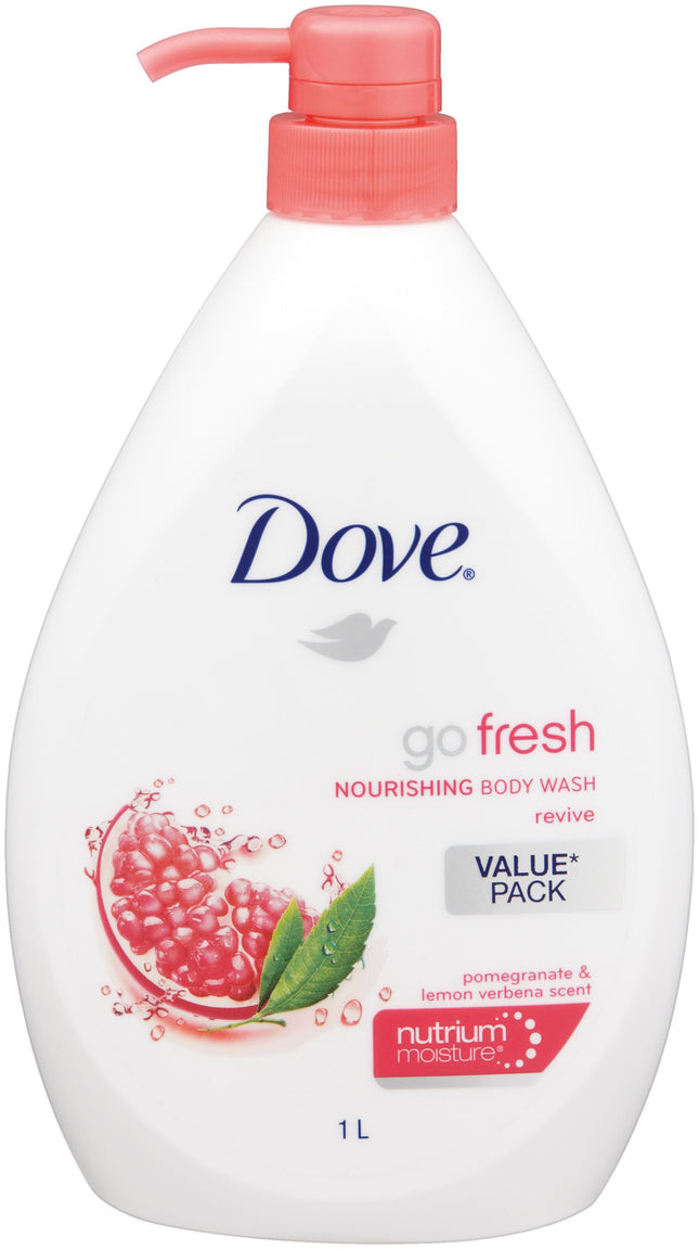 Dove Go Fresh Revive Body Wash Pomegranate And Lemon Verbena Scent 1Liter