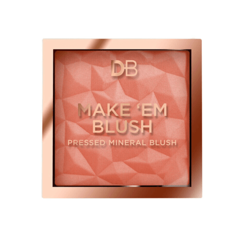 DB Cosmetics Make 'Em Blush Pressed Mineral Blush Peach Glow - OhYouLuckyDuck.com.au