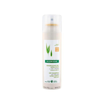 Klorane Dry Shampoo with Oat Milk Tinted for Brown to Dark Hair 50ML