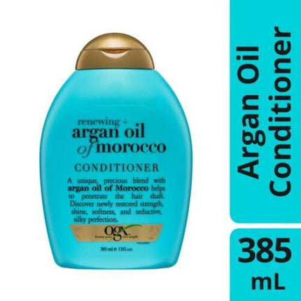 OGX Renewing + Repairing & Shine Argan Oil Of Morocco Conditioner For Dry & Damaged Hair 385ml - OhYouLuckyDuck.com.au