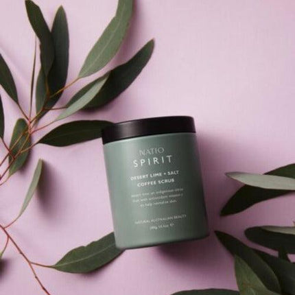Natio Spirit Desert Lime Plus Salt Coffee Scrub 300g - OhYouLuckyDuck.com.au