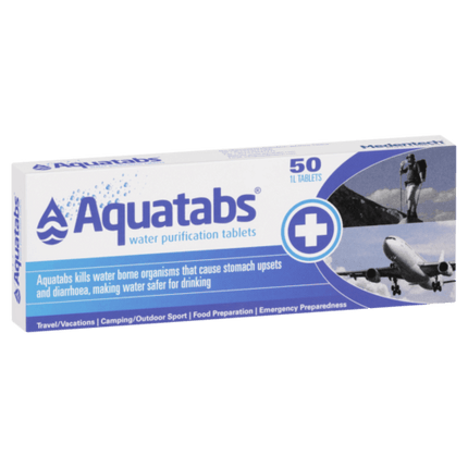 Aquatabs Water Purification 50 Tablets - OhYouLuckyDuck.com.au