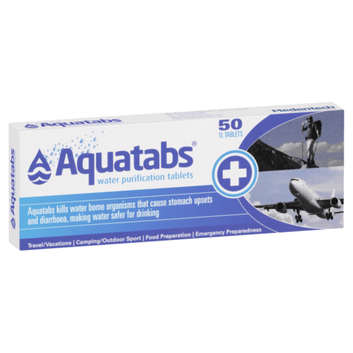 Aquatabs Water Purification 50 Tablets - OhYouLuckyDuck.com.au