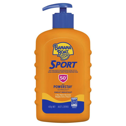 BANANA BOAT SPORT SPF 50+ 400G - OhYouLuckyDuck.com.au