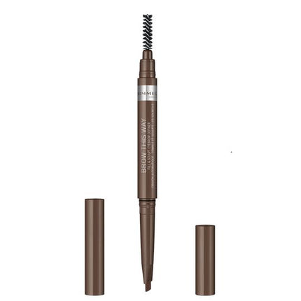 Rimmel London Brow This Way 2in1 Filler - Medium Brown - OhYouLuckyDuck.com.au