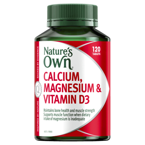 Natures Own Calcium & Magnesium With Vitamin D3 120 Tablets - OhYouLuckyDuck.com.au