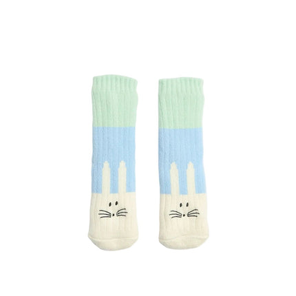 Sherpa Lined Bunny Crew Home Socks