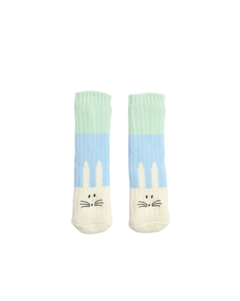 Sherpa Lined Bunny Crew Home Socks