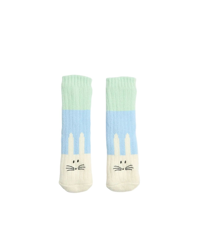 Sherpa Lined Bunny Crew Home Socks