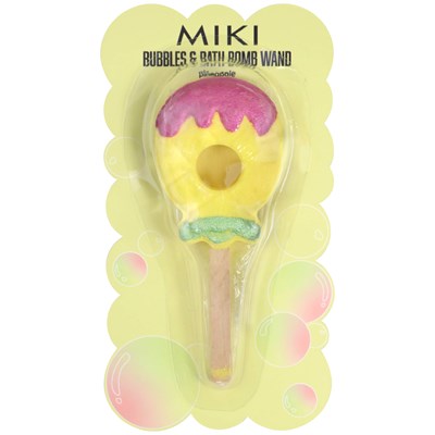Miki Bath Bubble Wands Pineapple Scented Fun for Kids 3PCS