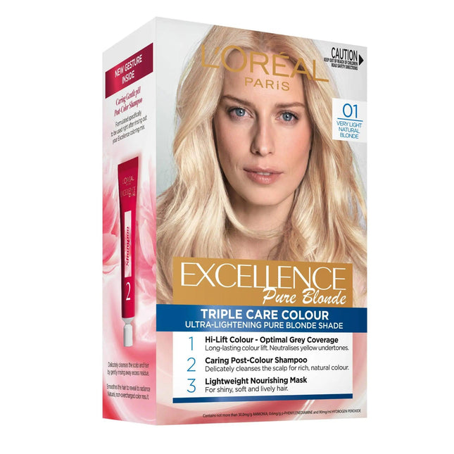 Loreal Excellence 01 Very Light Natural Blonde - OhYouLuckyDuck.com.au