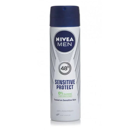 Nivea Men Sensitive Protect Aerosol Spray Deodorant 250ml - OhYouLuckyDuck.com.au